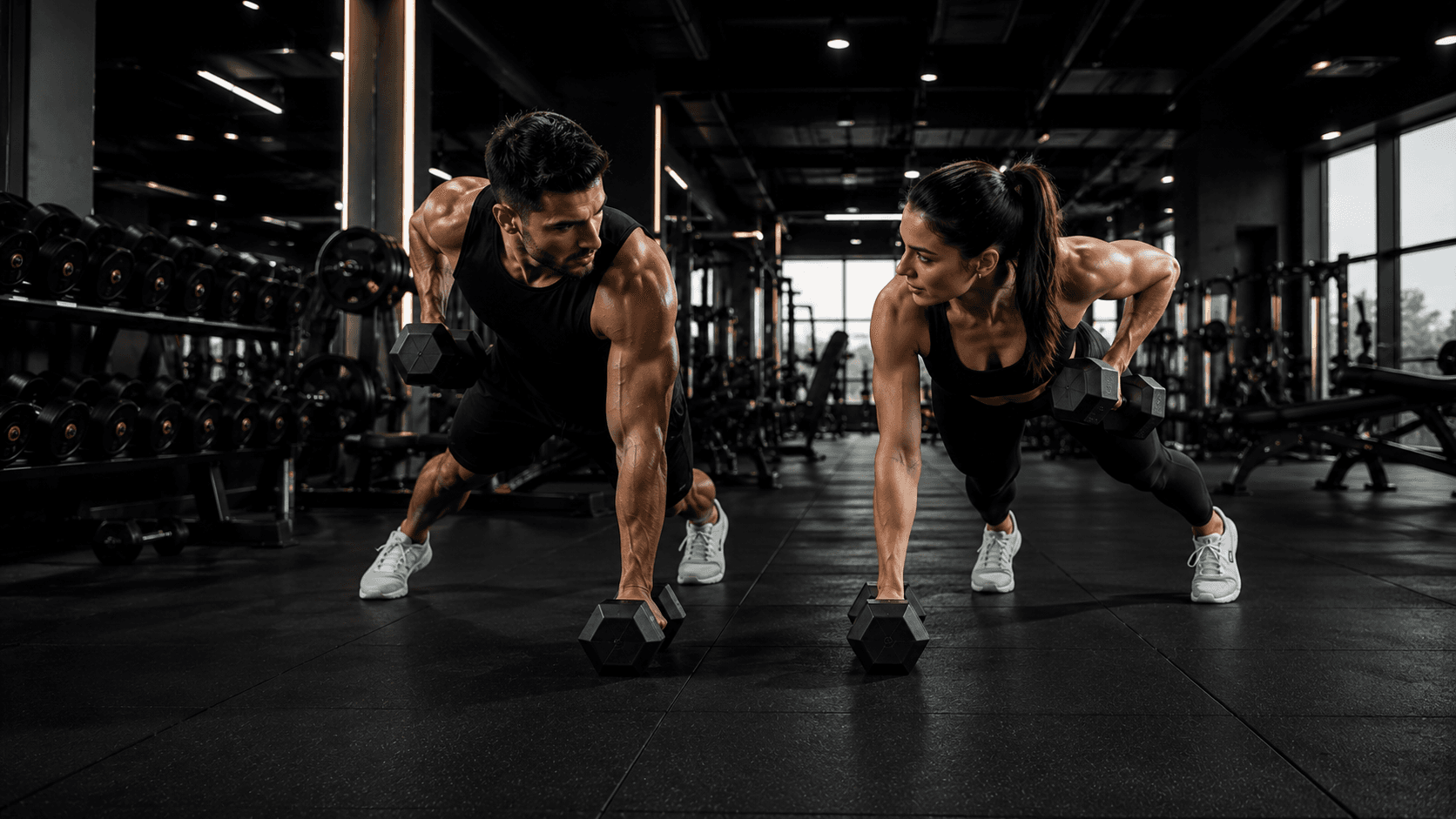 Men and women training at FIT SPACE GYM